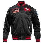 San Francisco 49ers Retro Classic Black Satin Jacket