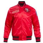 San Francisco 49ers Retro Classic Red Satin Jacket