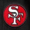 San francisco 49ers retro classic wool leather varsity jacket black