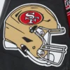 San francisco 49ers script tail rib wool leather varsity jacket redblack 5