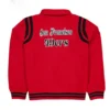San francisco 49ers sport night full snap red jacket