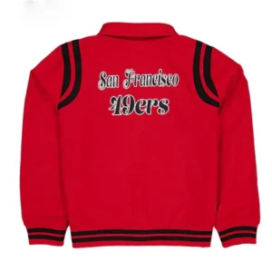 San francisco 49ers sport night full snap red jacket