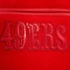 San francisco 49ers triple red wool leather varsity jacket 4 1