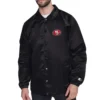 San francisco 49ers windbreaker coaches jacket
