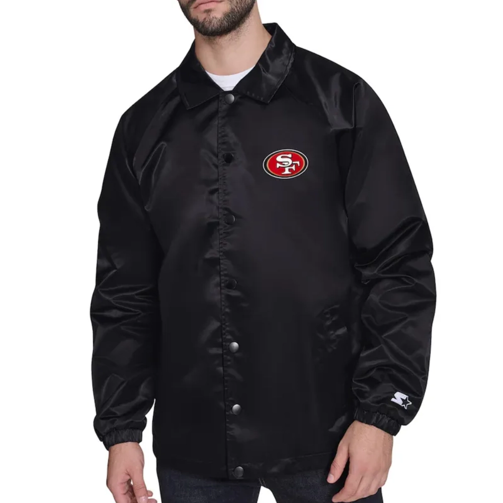 San francisco 49ers windbreaker coaches jacket