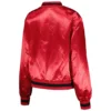 San francisco 49ers womens full zip bomber varsity jacket red 1 1