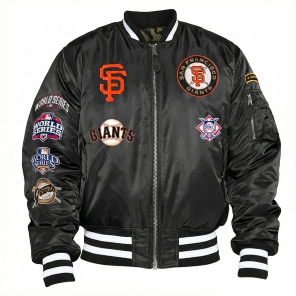 San francisco giants era ma 1 bomber black jacket