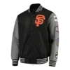 San francisco giants franchise black gray wool varsity jacket 1