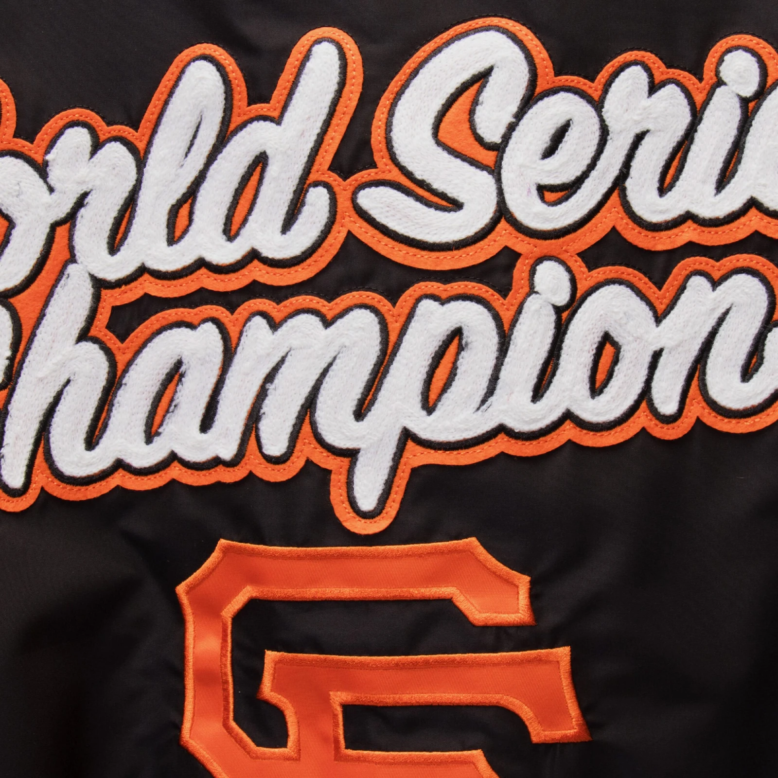 San francisco giants franchise black gray wool varsity jacket 3