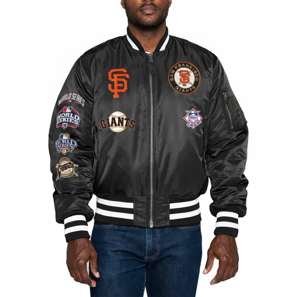 San francisco giants ma 1 bomber jacket black