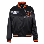 San Francisco Giants Mashup Woman's Black Satin Jacket