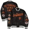 San francisco giants ovo x new era full snap twill jacket