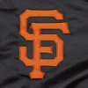 San francisco giants pick roll full snap satin varsity jacket black