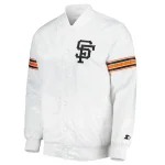San Francisco Giants Power Forward White Satin Jacket