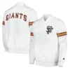 San francisco giants power forward full snap satin varsity jacket white 2