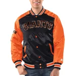 San Francisco Giants Renegade Black/Orange Satin Jacket