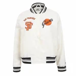 San Francisco Giants Women’s Retro Classic White Satin Jacket