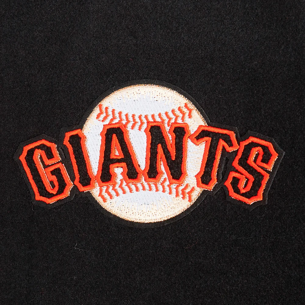 San francisco giants script tail womens wool leather varsity jacket 1