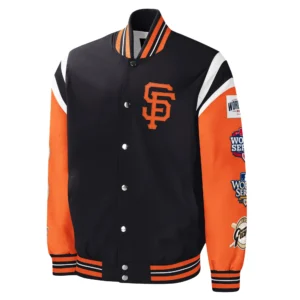 San francisco giants title holder full snap varsity jacket 1 1
