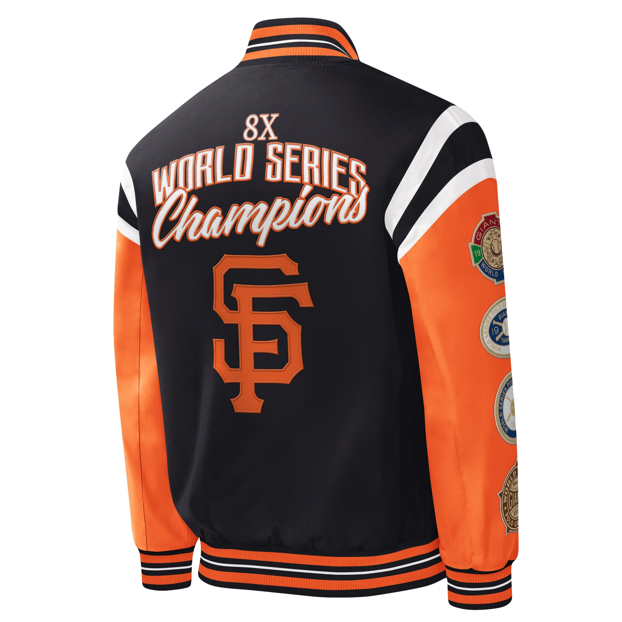 San francisco giants title holder full snap varsity jacket 2 1