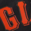 San francisco giants two tone handcrafted logo wool jacket black orange 3