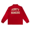 San francisco red satin windbreaker