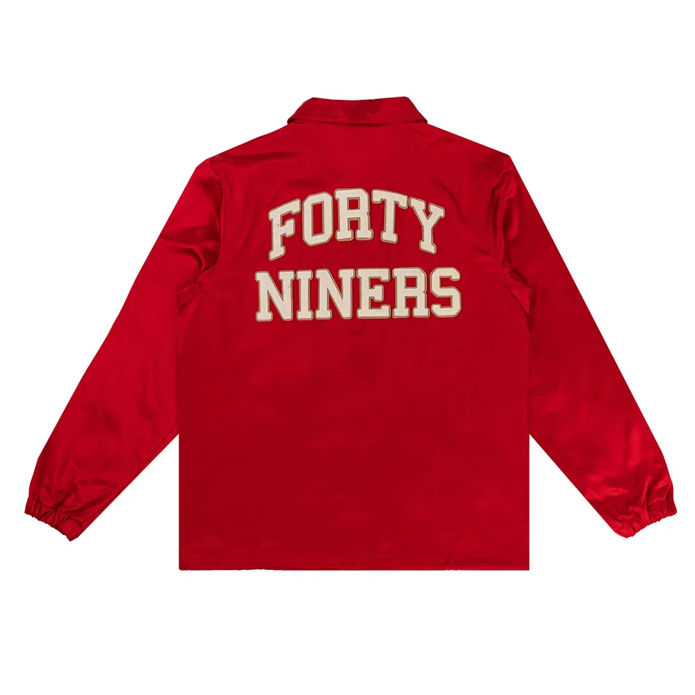 San francisco red satin windbreaker