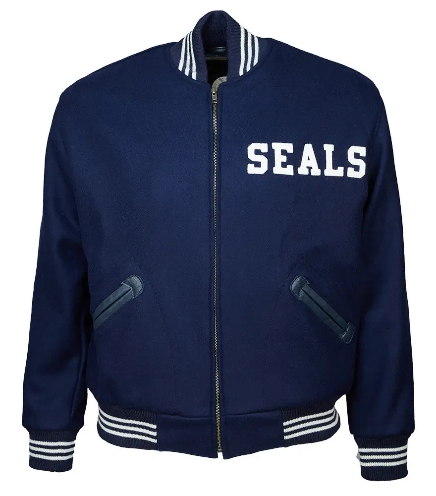 San francisco seals 1955 authentic navy wool varsity jacket 1