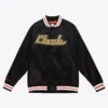San jose earthquakes lightweight satin full snap jacket