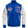 Savannah state tigers classic blue varsity jacket