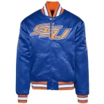 Savannah State Tigers Remix Classic Blue Satin Jacket