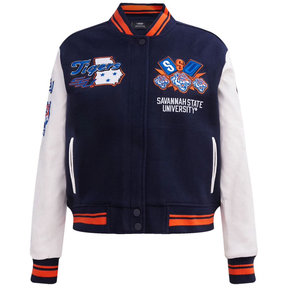 Savannah state tigers womens homecoming wool jacket