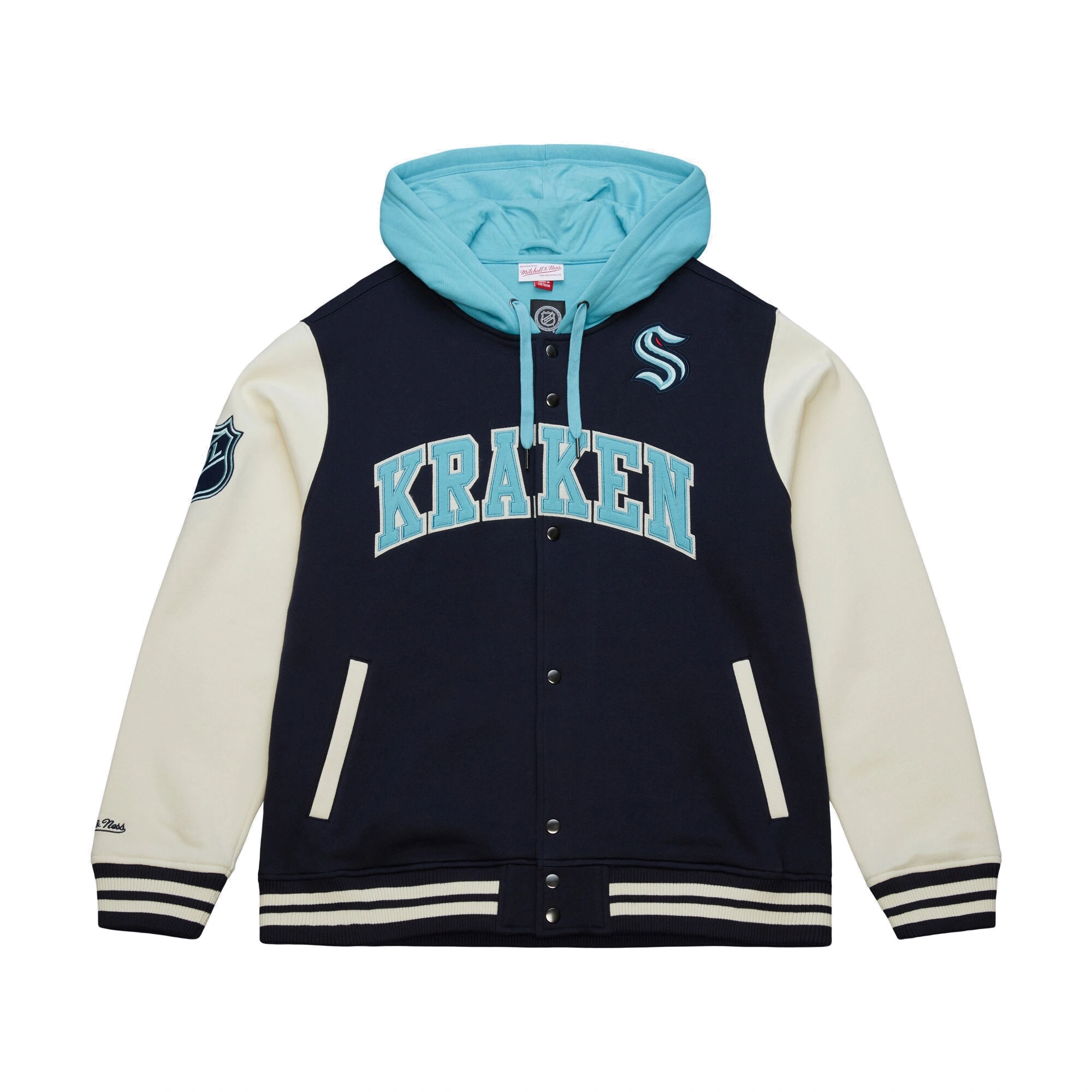 Seattle kraken navy rinkside hooded jacket