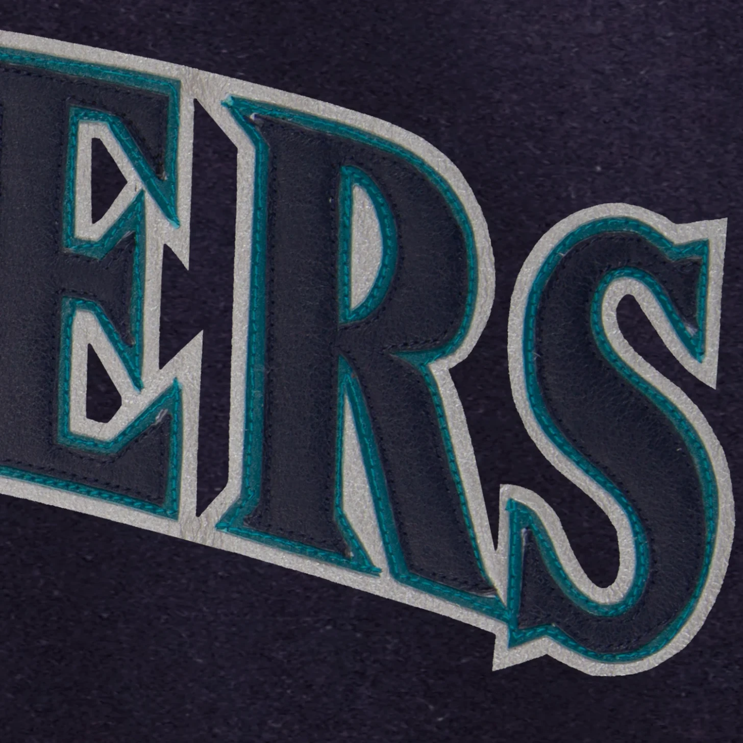 Seattle mariners handcrafted logo wool jacket navy 4