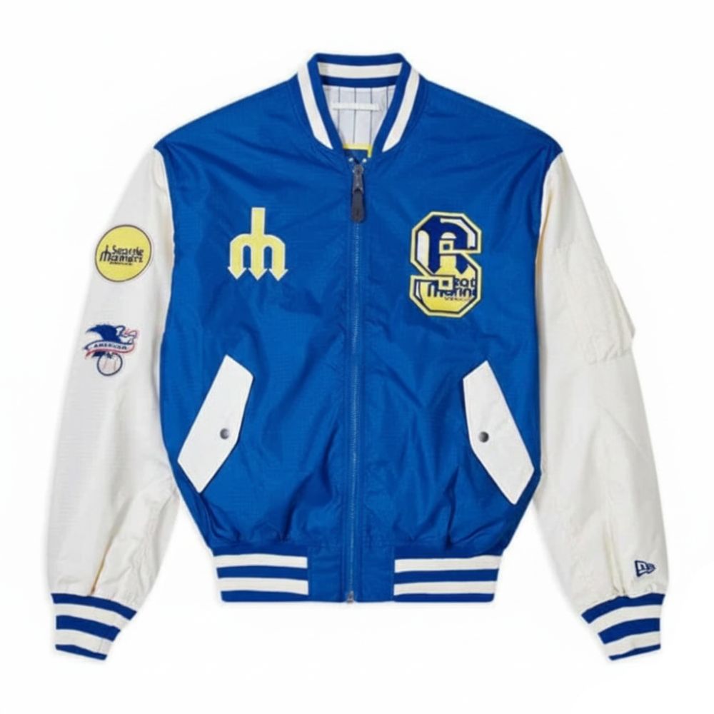 Seattle mariners l 2b bomber blue jacket