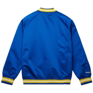 Seattle mariners raglan full snap satin varsity jacket 1
