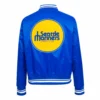 Seattle mariners retro classic womens satin varsity jacket blue 3