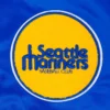 Seattle mariners retro classic womens satin varsity jacket blue 6