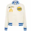 Seattle mariners retro classic womens satin varsity jacket white 1