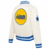 Seattle mariners retro classic womens satin varsity jacket white 4