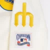 Seattle mariners retro classic womens satin varsity jacket white 7