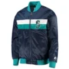 Seattle mariners the ambassador satin varsity jacket navy 2