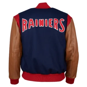 Seattle rainiers 1941 authentic wool leather varsity jacket