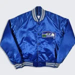 Seattle Seahawks 80’s Blue Satin Jacket