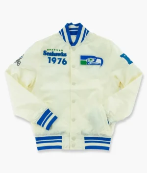 Seattle seahawks cream jacket