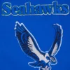 Seattle seahawks retro classic wool leather varsity jacket blue white 2