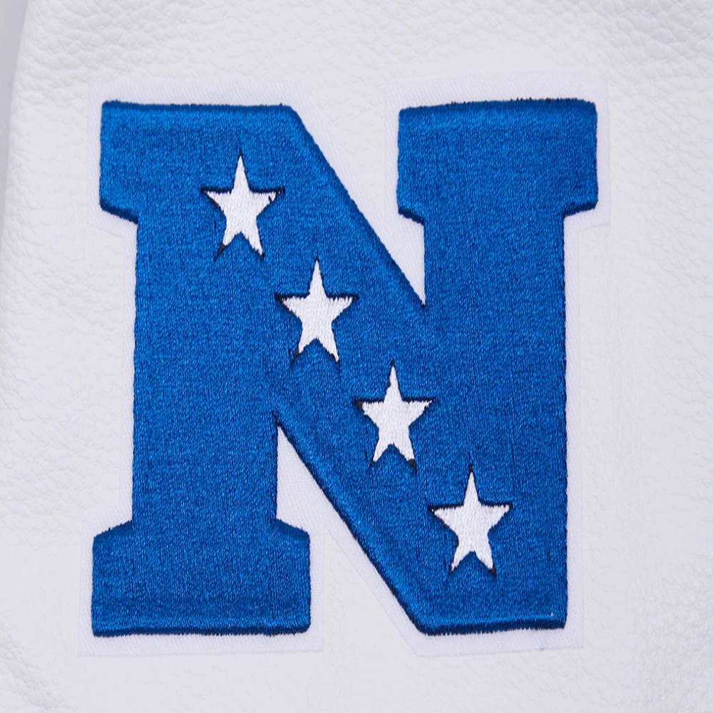 Seattle seahawks retro classic wool leather varsity jacket blue white 4