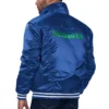 Seattle seahawks silver tab trucker satin varsity blue jacket 1 1