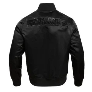 Seattle seahawks triple black jacket
