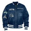 Seattle seahawks x new era ma 1 bomber varsity jacket